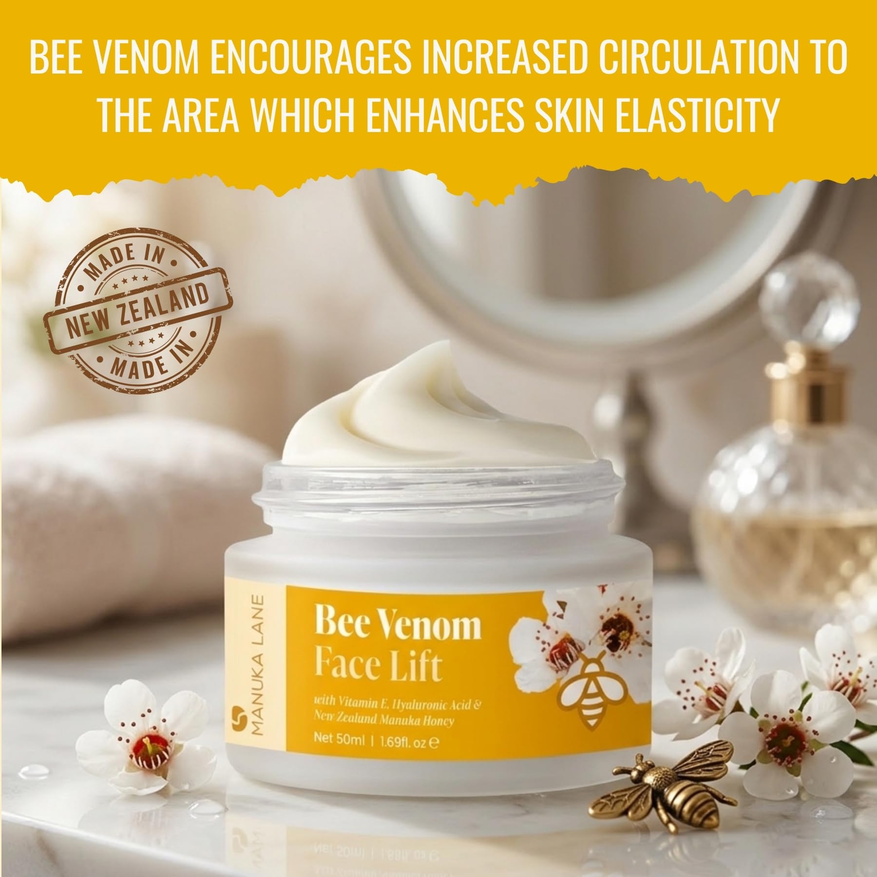 Amazon.com: Natural Bee Venom Face Lift Treatment Cream with